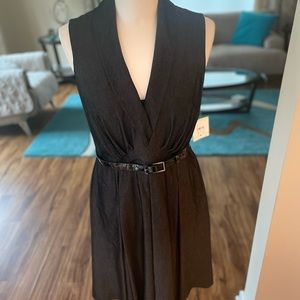 Anne Klein Sleeveless Pleated Dress 4 NWT